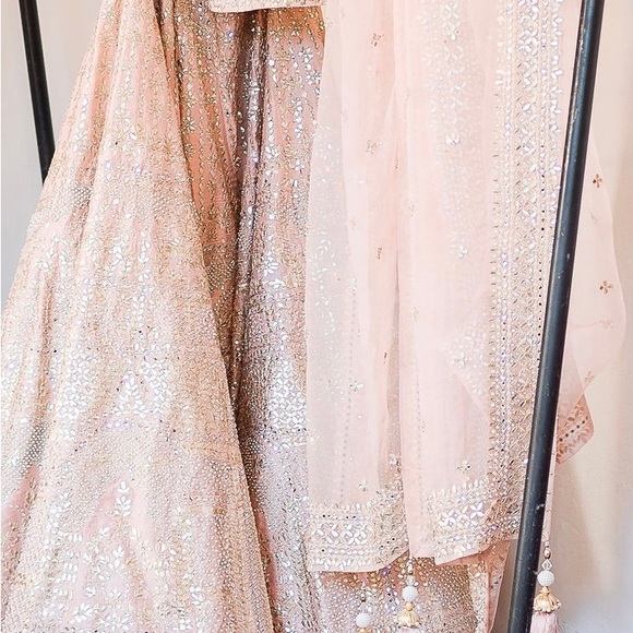 Seema Gurjal Dusty Peach Gota Patti Lehengha - Picture 10 of 11